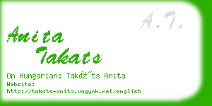 anita takats business card